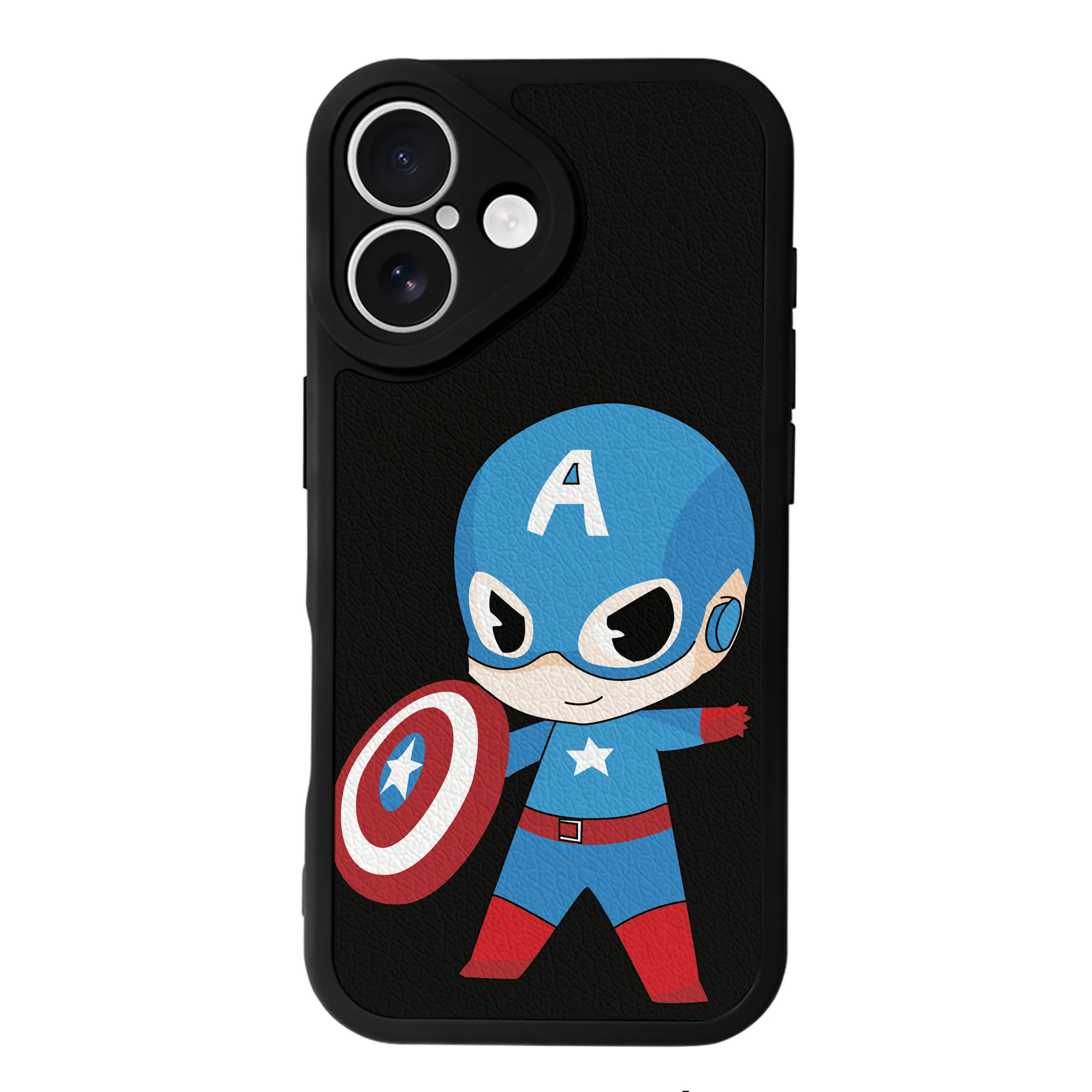 （画像用） アベンジャーズ The Avengers 【iPhone 16シリーズ対応】シリコンスマホケース（レザー調） 材質：シリコン